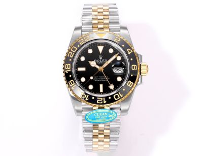 Clean Factory ROLEX GMT  904L Steel 3285 Movement High Quality Black Watch